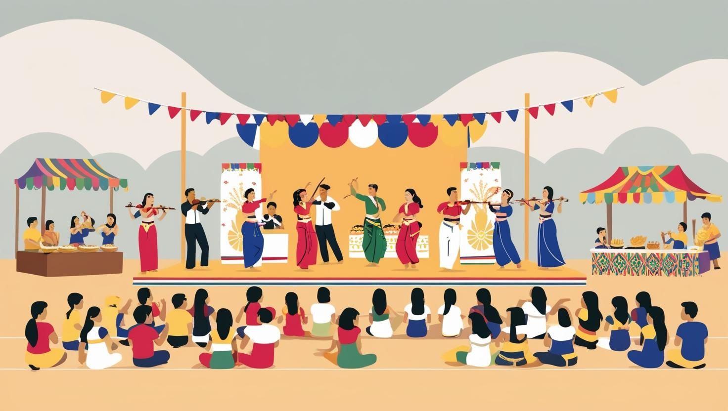Filipino-American cultural performers showcasing traditional music and dance at Fil-Am Spring Fest, inviting artists, dance groups, choirs, and musicians to perform and celebrate Filipino heritage.