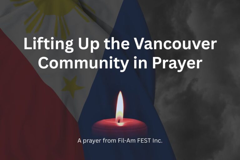 A prayer from Fil-Am FEST Inc.
